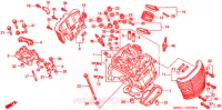 CULASSE DE CYLINDRE AVANT pour Honda SHADOW 750 de 1998