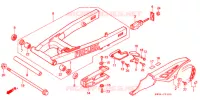 BRAS ARRIERE pour Honda NX 250 de 1988
