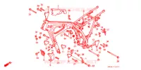 CADRE pour Honda NX 250 de 1988