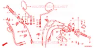 COMMODOS   POIGNEES pour Honda NX 250 de 1988