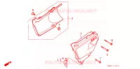 COUVERCLES LATERAUX pour Honda NX 250 de 1988