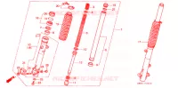FOURCHE pour Honda NX 250 de 1988