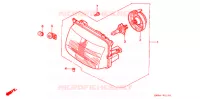 PHARE pour Honda NX 250 de 1988
