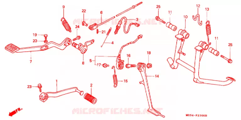 PEDALE Honda MOTO 800 PC800 1989  PC800K