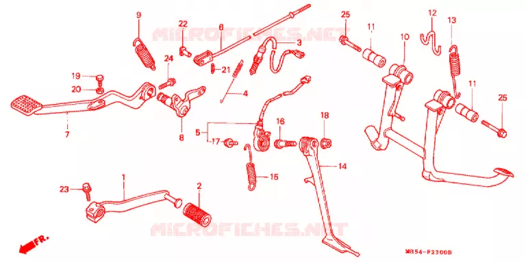 PEDALE Honda MOTO 800 PC800 1989  PC800K