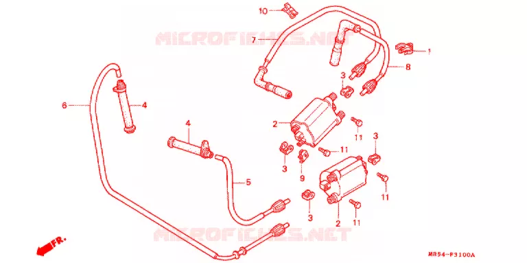 BOBINE D'ALLUMAGE Honda MOTO 800 PC800 1990  PC800L