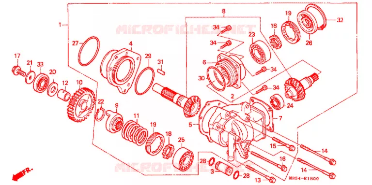 COUPLE CONIQUE Honda MOTO 800 PC800 1990  PC800L