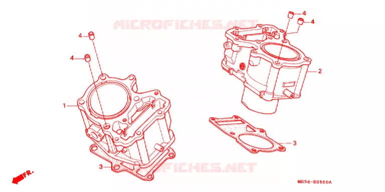 CYLINDRE Honda MOTO 800 PC800 1990  PC800L