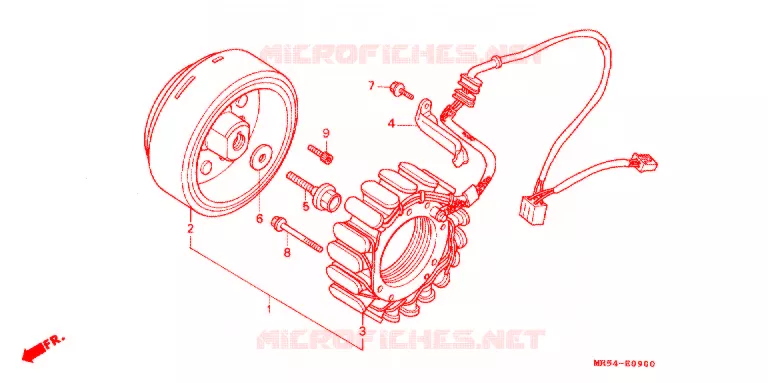 ALTERNATEUR Honda MOTO 800 PC800 1990  PC800L