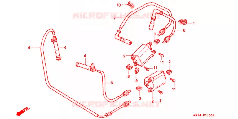 BOBINE D'ALLUMAGE Honda MOTO 800 PC800 1994  PC800R