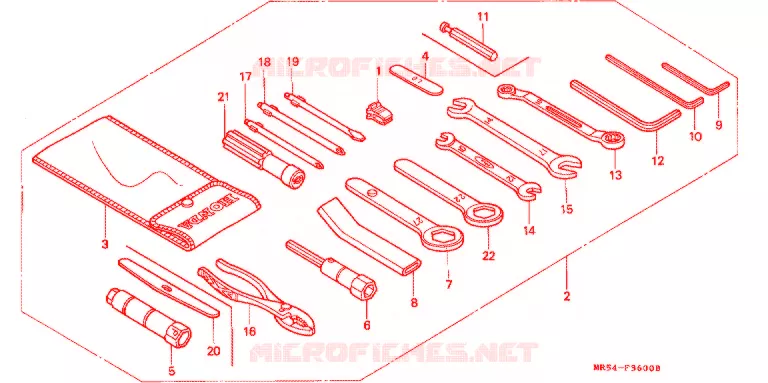OUTIL Honda MOTO 800 PC800 1994  PC800R