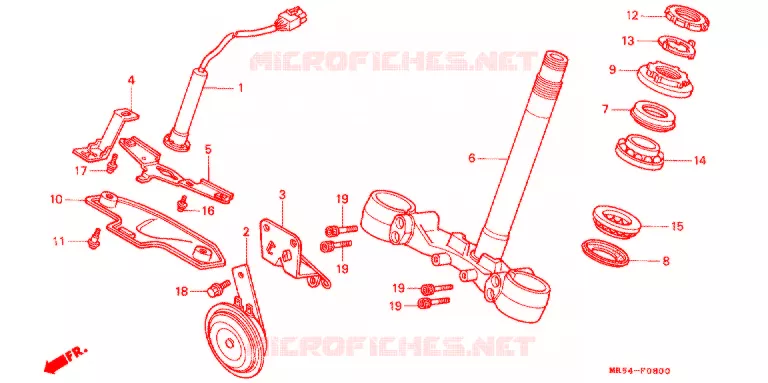 TE DE FOURCHE Honda MOTO 800 PC800 1994  PC800R