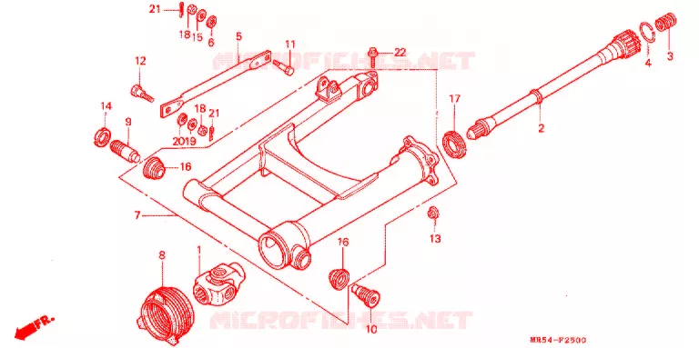 BRAS OSCILLANT Honda MOTO 800 PC800 1994  PC800R