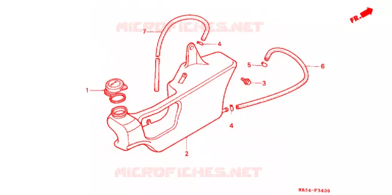 VASE D'EXPANSION Honda MOTO 800 PC800 1994  PC800R