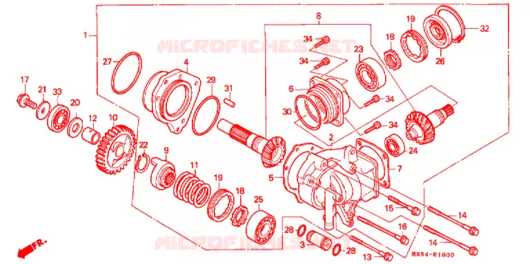 COUPLE CONIQUE Honda MOTO 800 PC800 1995  PC800S