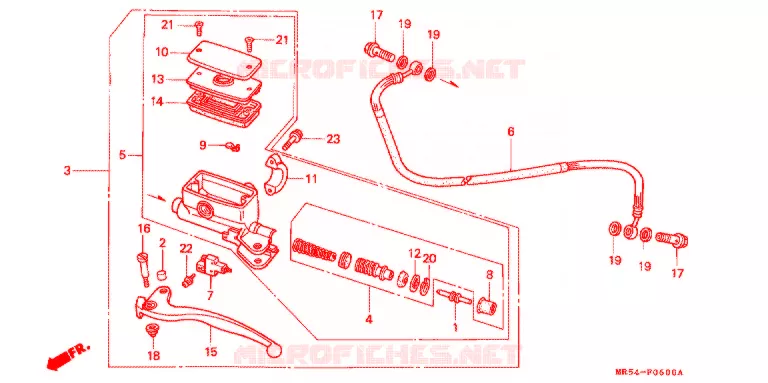 MAITRE-CYLINDRE Honda MOTO 800 PC800 1995  PC800S