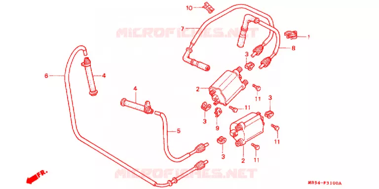 BOBINE D'ALLUMAGE Honda MOTO 800 PC800 1995  PC800S