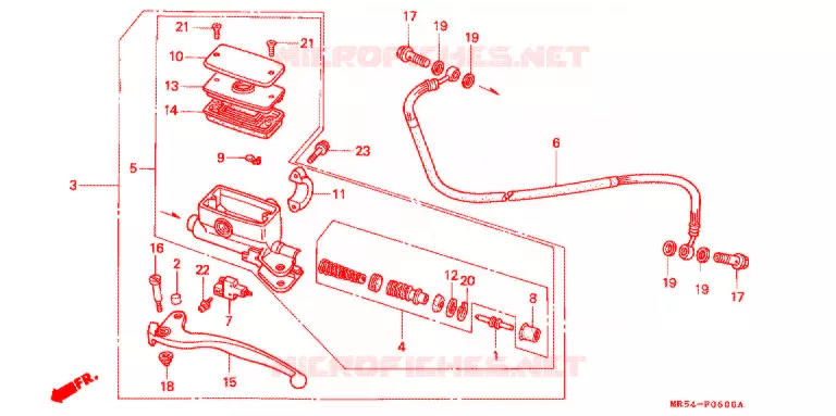 MAITRE-CYLINDRE Honda MOTO 800 PC800 1998  PC800W