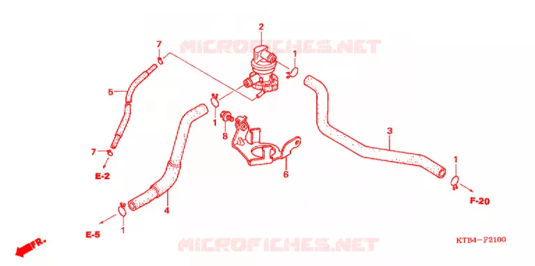 VALVE DE COMMANDE D'INJECTION D'AIR Honda MOTO 250 other-models 2005  PS2505_A