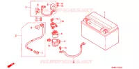 BATTERIE pour Honda RVF 400 de 1995