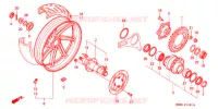 ROUE ARRIERE pour Honda RVF 400 de 1995
