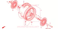 ROUE AVANT pour Honda RVF 400 de 1995