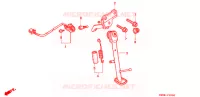 BEQUILLE pour Honda RVF 400 With speed warning light de 1997