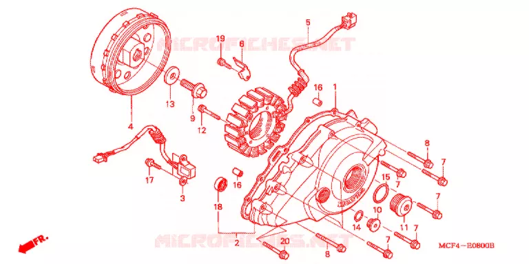 ALTERNATEUR Honda MOTO 1000 RC 2002  RVT1000R2