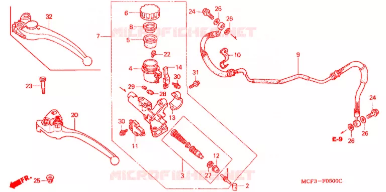 MAITRE-CYLINDRE Honda MOTO 1000 RC 2002  RVT1000R2