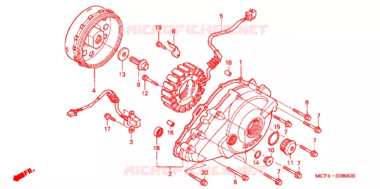 ALTERNATEUR Honda MOTO 1000 RC 2003  RVT1000R3