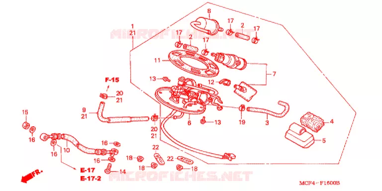 POMPE A ESSENCE Honda MOTO 1000 RC 2000  RVT1000RY