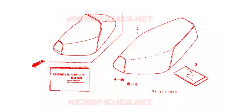 SELLE Honda SCOOTER 50 VISION 1994  SA502R