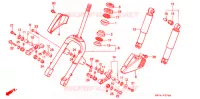 FOURCHE pour Honda SA 50 ELITE SR de 1996