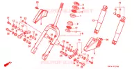 FOURCHE pour Honda SA 50 ELITE SR de 1997
