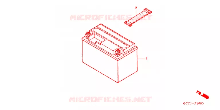 BATTERIE Honda SCOOTER 100 SPACY 2004  SCR100WH3