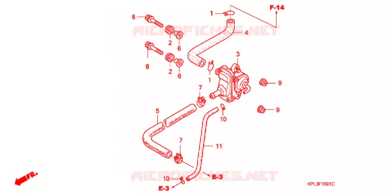 FILTRE A AIR - SOUPAPE D'AIR (SCV100CM2) Honda SCOOTER 100 ACTIVA 2004  SCV100CM2
