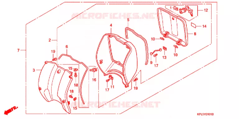 PROTEGE JAMBES Honda SCOOTER 100 ACTIVA 2003  SCV100CM2
