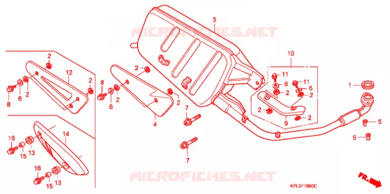 SILENCIEUX D'ECHAPPEMENT (SCV100CM2,5/SCV1109,B,D) Honda SCOOTER 100 ACTIVA 2002  SCV100CM2