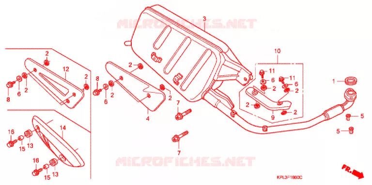 SILENCIEUX D'ECHAPPEMENT (SCV100CM2,5/SCV1109,B,D) Honda SCOOTER 110 ACTIVA 2009  SCV1109