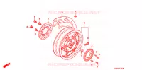 ROUE ARRIERE pour Honda FAZE 250 D de 2009
