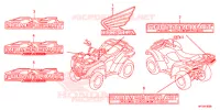 AUTOCOLLANTS pour Honda FOURTRAX 420 RANCHER 4X4 AT de 2014