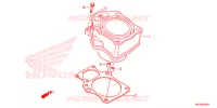 CYLINDRE pour Honda FOURTRAX 420 RANCHER 4X4 AT de 2014