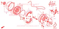 FLASQUE   MACHOIRES DE FREIN ARRIERE pour Honda FOURTRAX 420 RANCHER 4X4 ES de 2014