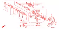 ARBRE DE ROUE AVANT (4WD) pour Honda FOURTRAX 420 RANCHER 4X4 Electric Shift CAMO de 2008