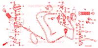 LEVIER DE GUIDON   CABLE   COMMODO pour Honda FOURTRAX 420 RANCHER 4X4 Electric Shift CAMO de 2008