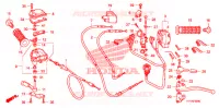 LEVIER DE GUIDON   CABLE   COMMODO pour Honda FOURTRAX 420 RANCHER 4X4 Electric Shift CAMO de 2009