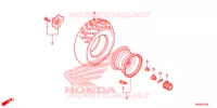 ROUE ARRIERE pour Honda FOURTRAX 420 RANCHER 4X4 Manual Shift de 2014