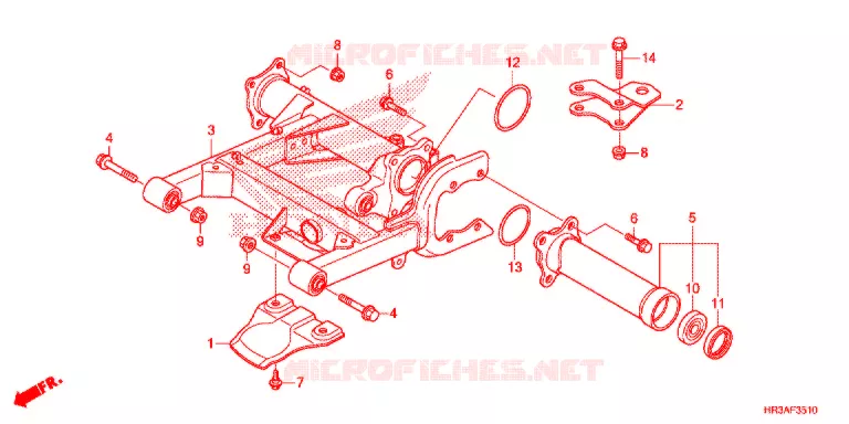 BRAS OSCILLANT Honda ATV 420 FOURTRAX 2015  TRX420FM2F