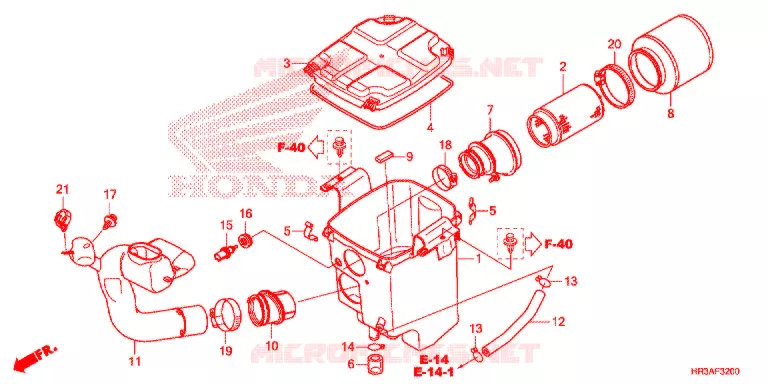 FILTRE A AIR Honda ATV 420 FOURTRAX 2015  TRX420FM2F