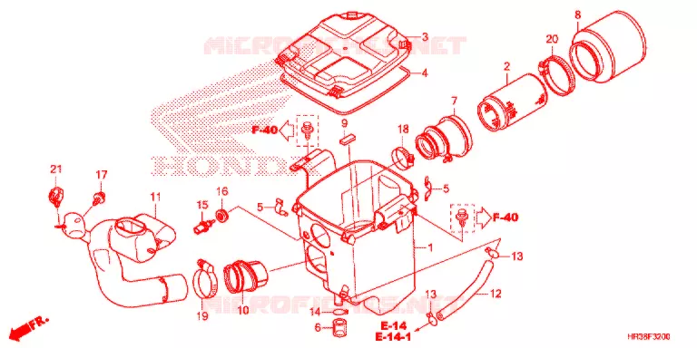 FILTRE A AIR Honda ATV 420 FOURTRAX 2016  TRX420FM2G
